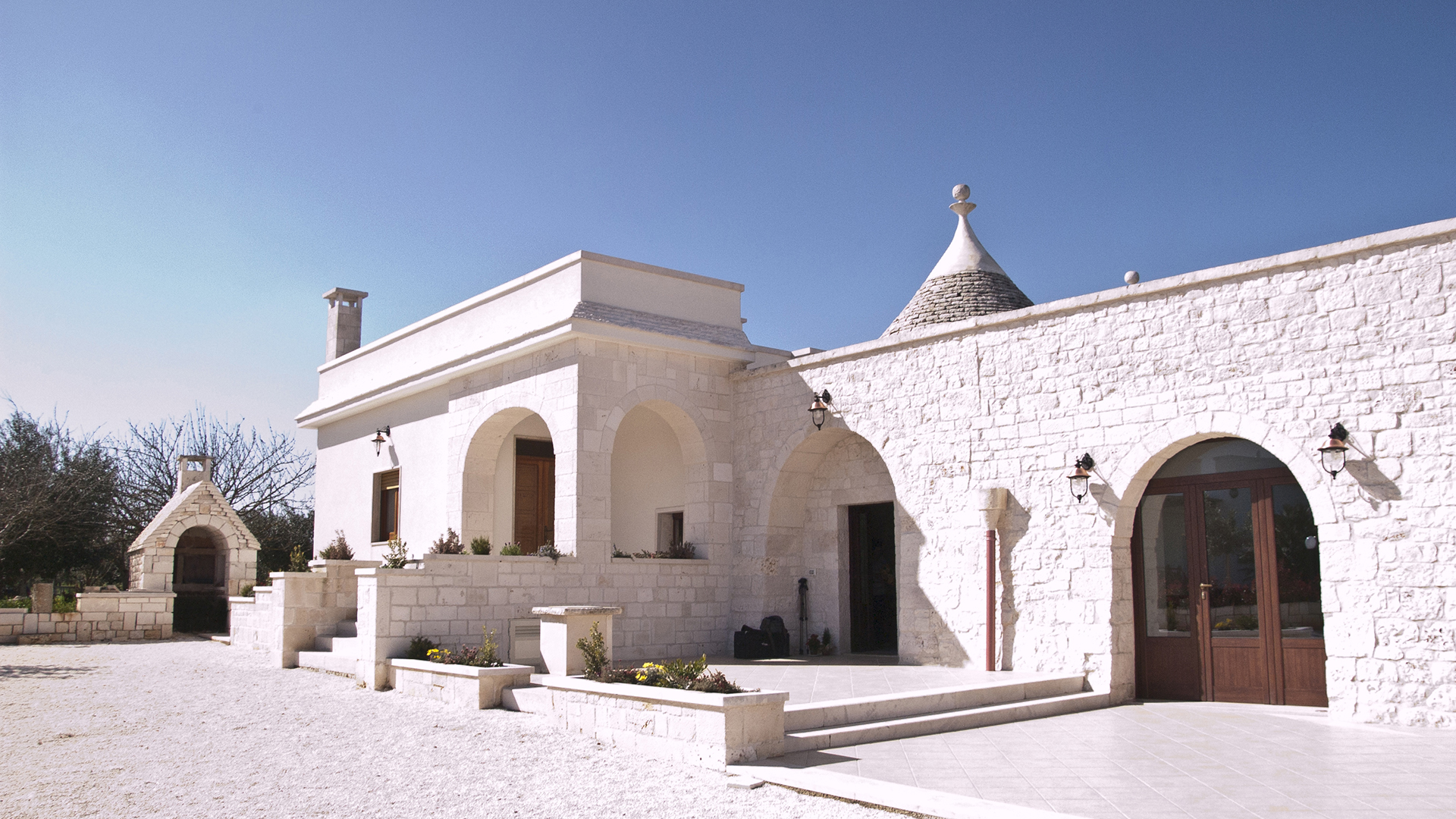 Il complesso di trulli di Cuore dei Venti nella Valle d'Itria